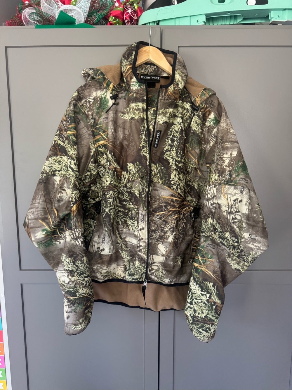 Men’s Camo Hooded Jacket - Realtree Green/Brown